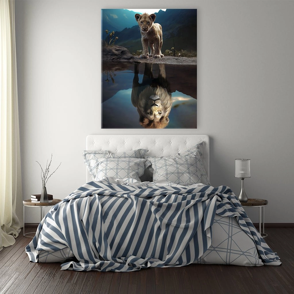 Lion Reflected by Zenzdesign