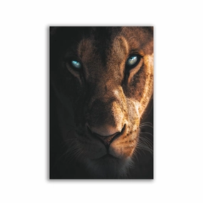 Lioness by Zenzdesign framed mural artwork
