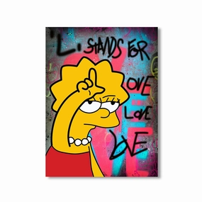 Lisa Love by daveschloffiart framed mural artwork