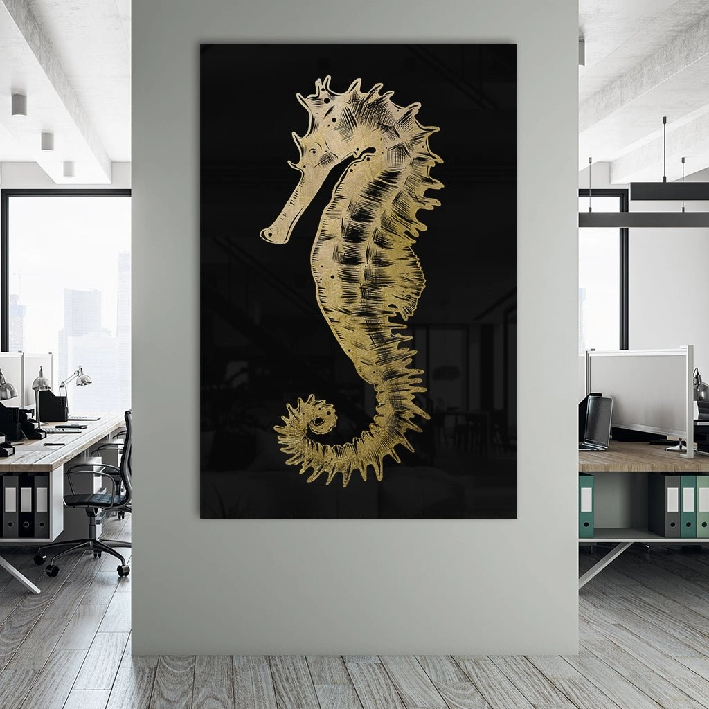 Little Seahorse Gold on Acrylic