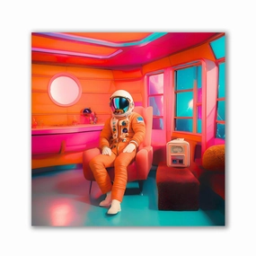Living on Mars by Iconica framed mural artwork