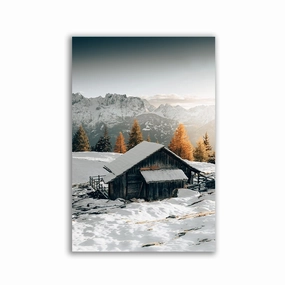 Lonely Hut by Philipp Pilz framed mural artwork