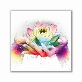 Lotus Blossom by Patrice Murciano framed mural artwork