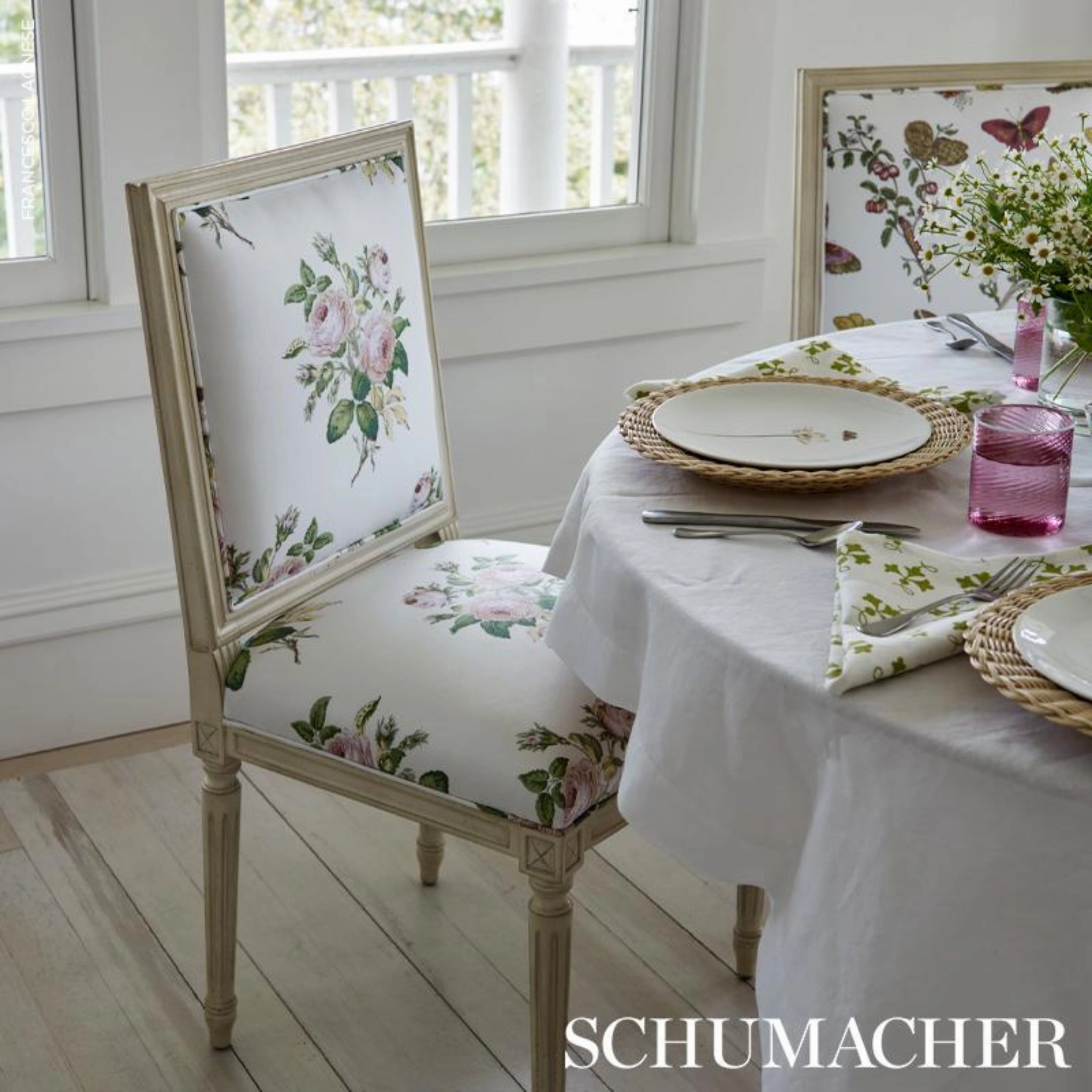 Loudon Rose Wallpaper in Blush