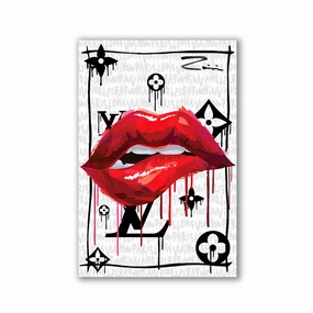 Louis Kiss by Zuppini framed mural artwork