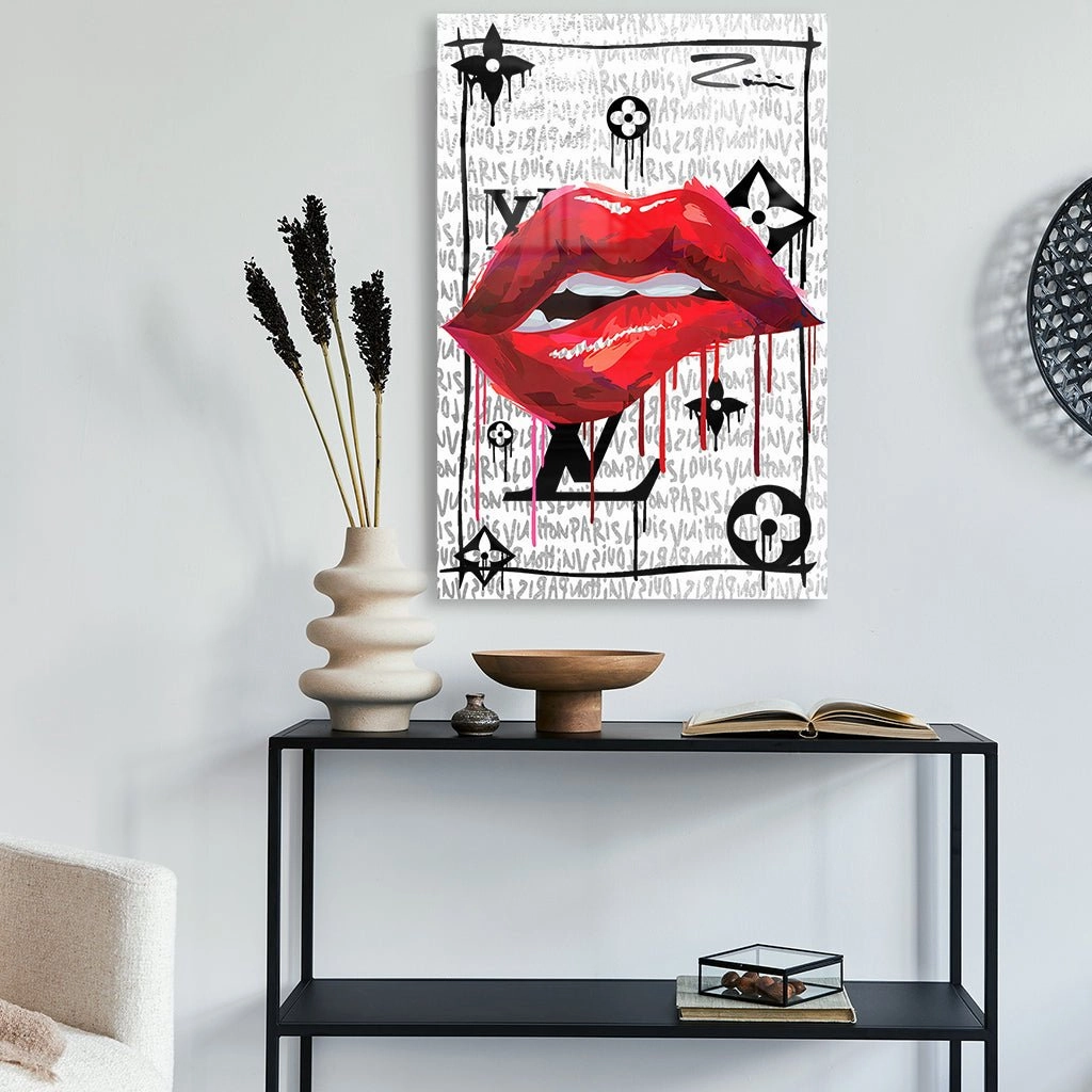 Louis Kiss by Zuppini Silver on Acrylic