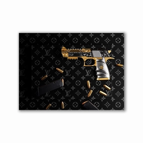 Louis Revolver by Adrian Vieriu framed mural artwork