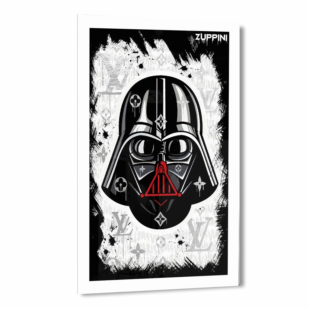 Louis Vader by Zuppini Silver on Acrylic framed mural artwork