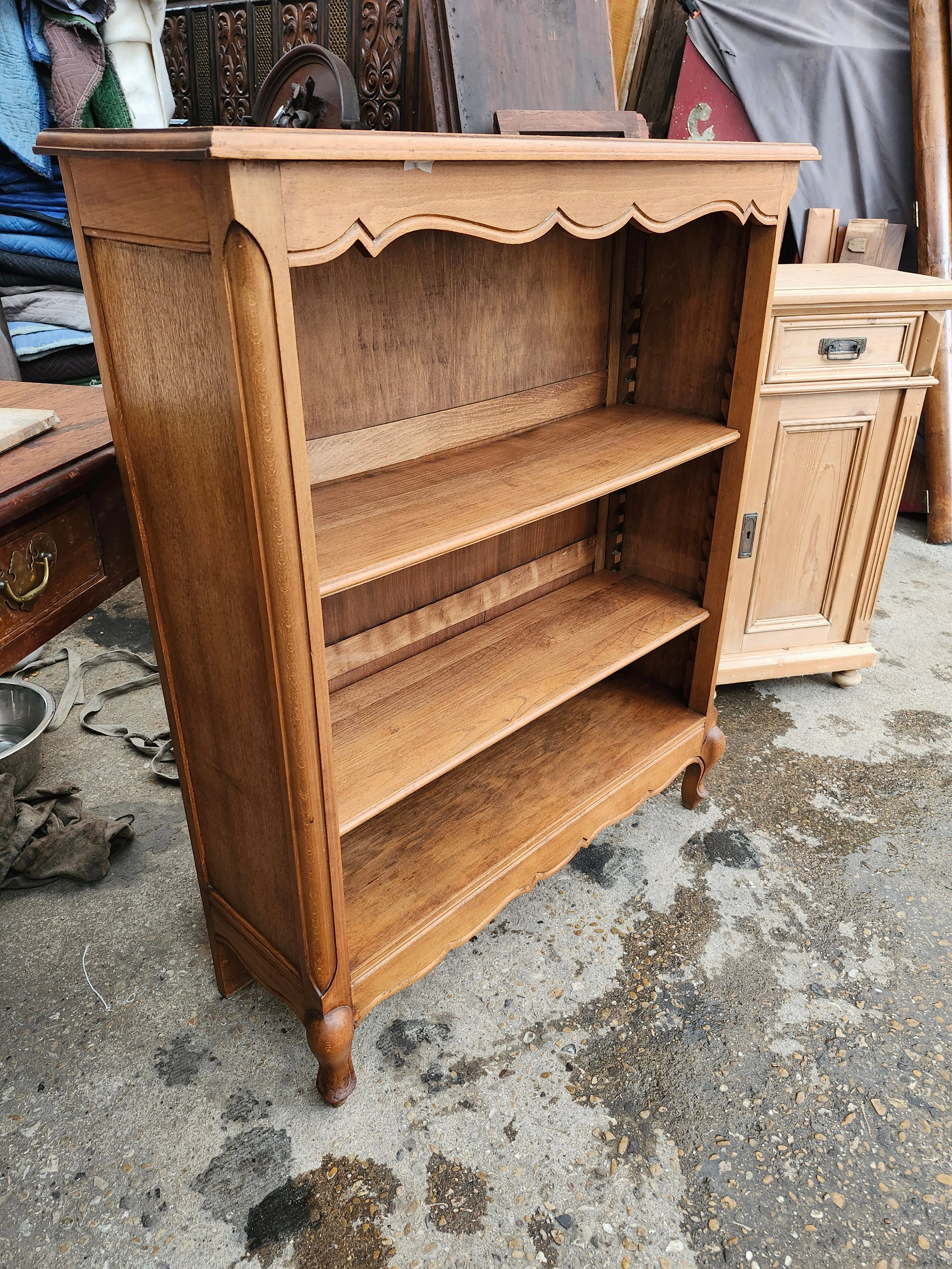 LOUIS XV STYLE MAHOGANY BOOKCASE