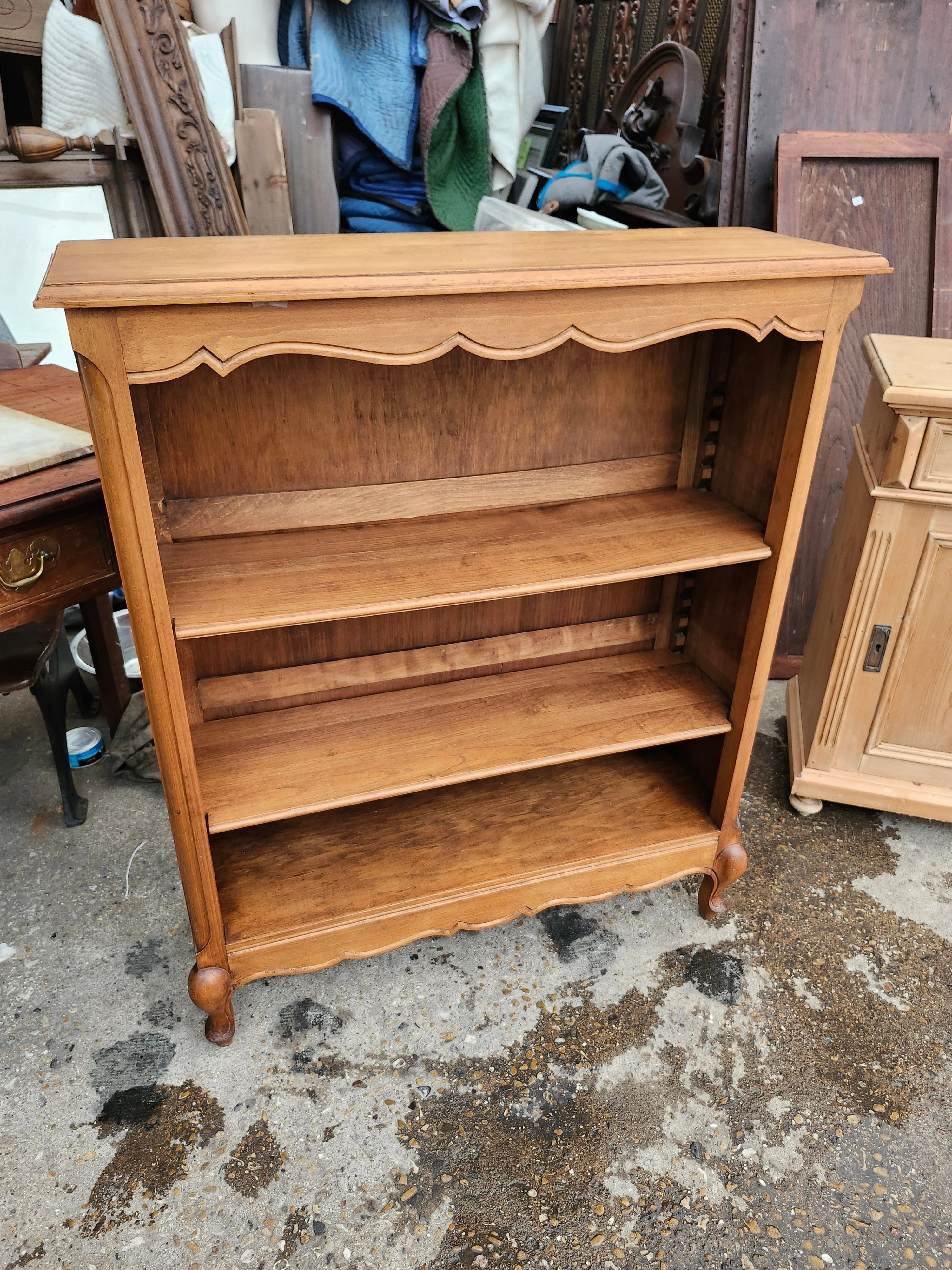 LOUIS XV STYLE MAHOGANY BOOKCASE