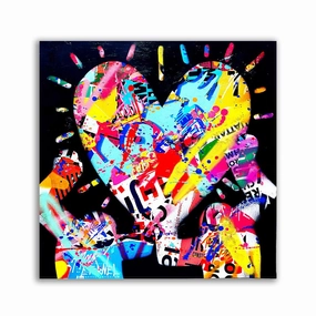 LOVE by RS Artist framed mural artwork