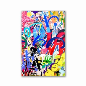 Love by RS Artist framed mural artwork