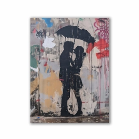 Lovers by Daniel Decker framed mural artwork