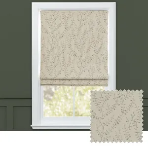 Lucia Printed Cotton Made to Measure Roman Blinds Coral/Cloud chic floor carpet  