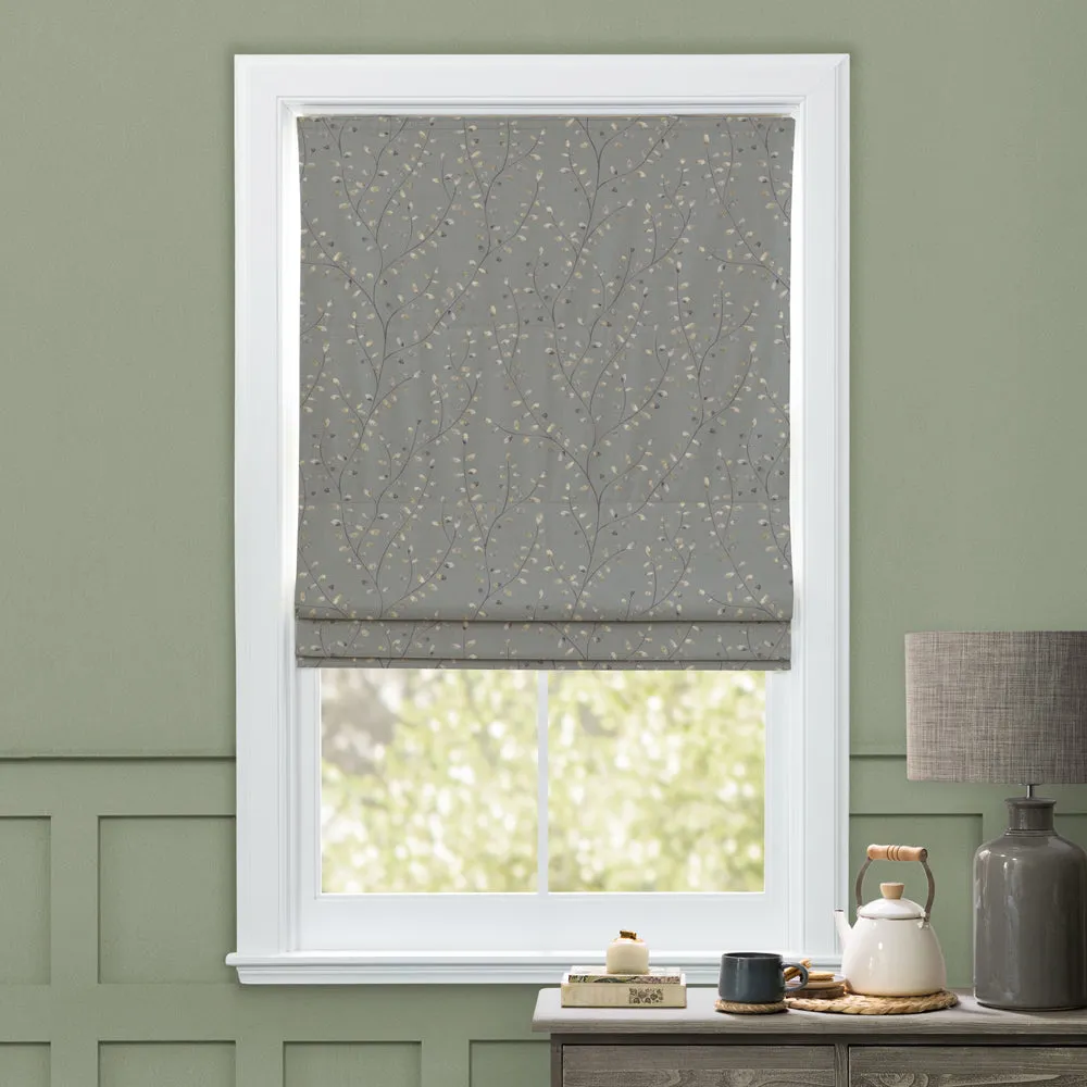 Lucia Printed Cotton Made to Measure Roman Blinds Lake