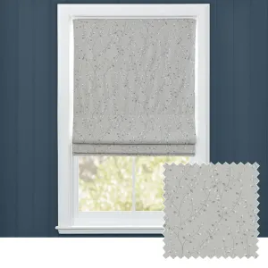 Lucia Printed Cotton Made to Measure Roman Blinds Stone/Cream modern fashion rug  