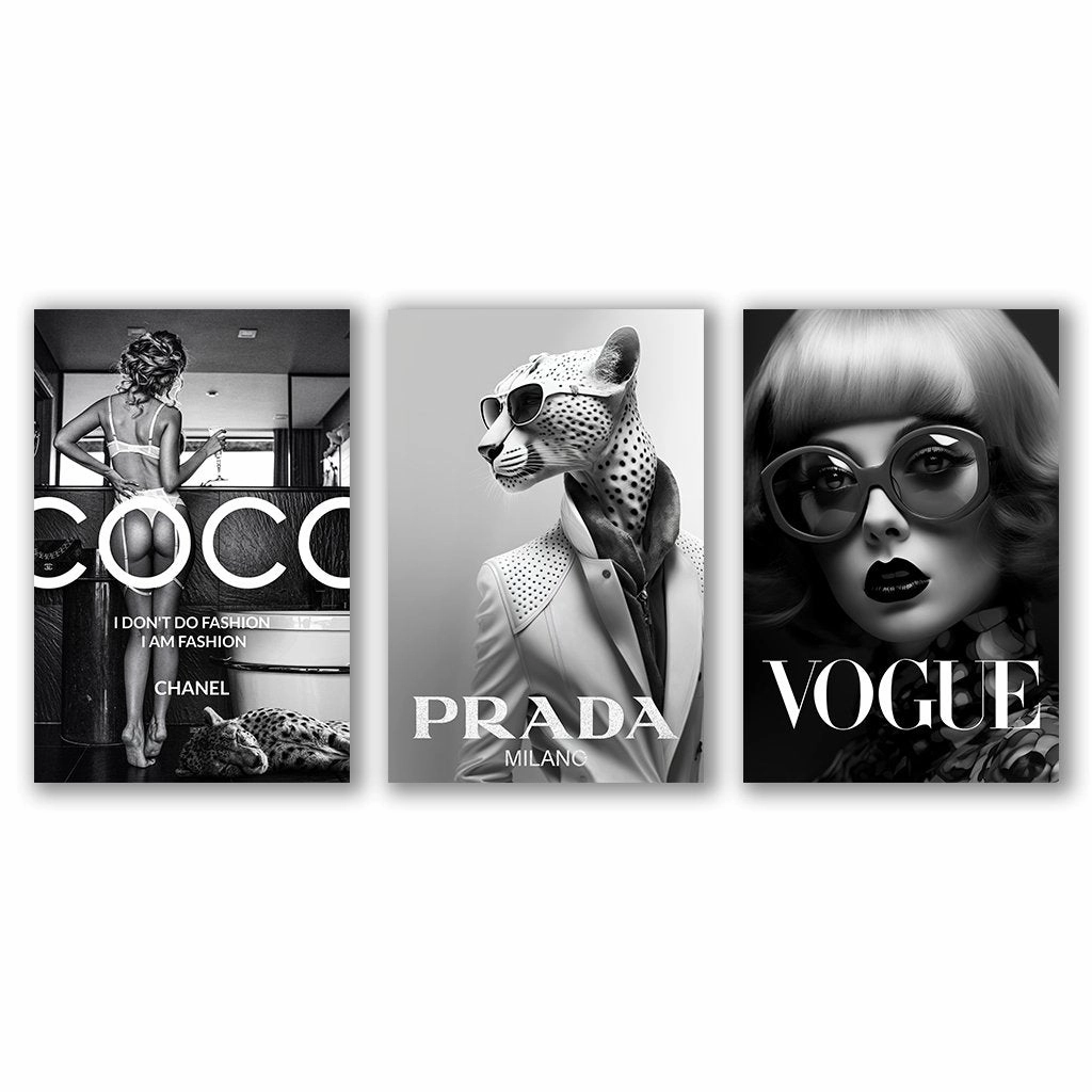 Luxury Stars - Triptych by Adrian Vieriu framed mural artwork
