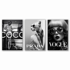 Luxury Stars - Triptych by Adrian Vieriu framed mural artwork