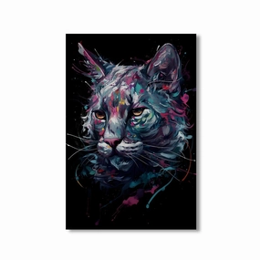 Lynx Art by Juliano de Araujo framed mural artwork