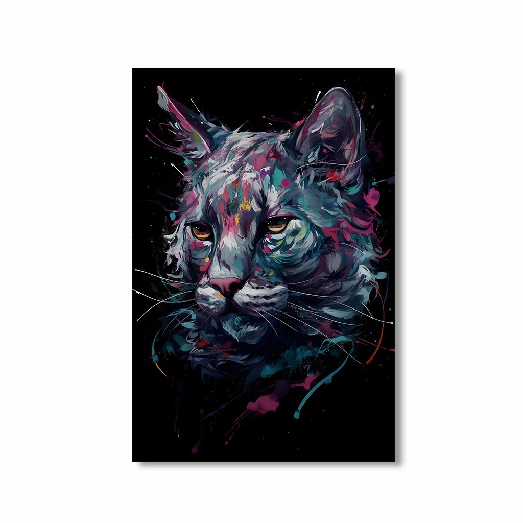 Lynx Art by Juliano de Araujo framed mural artwork