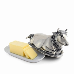 Mabel Cow Butter Dish mini desktop sculpture