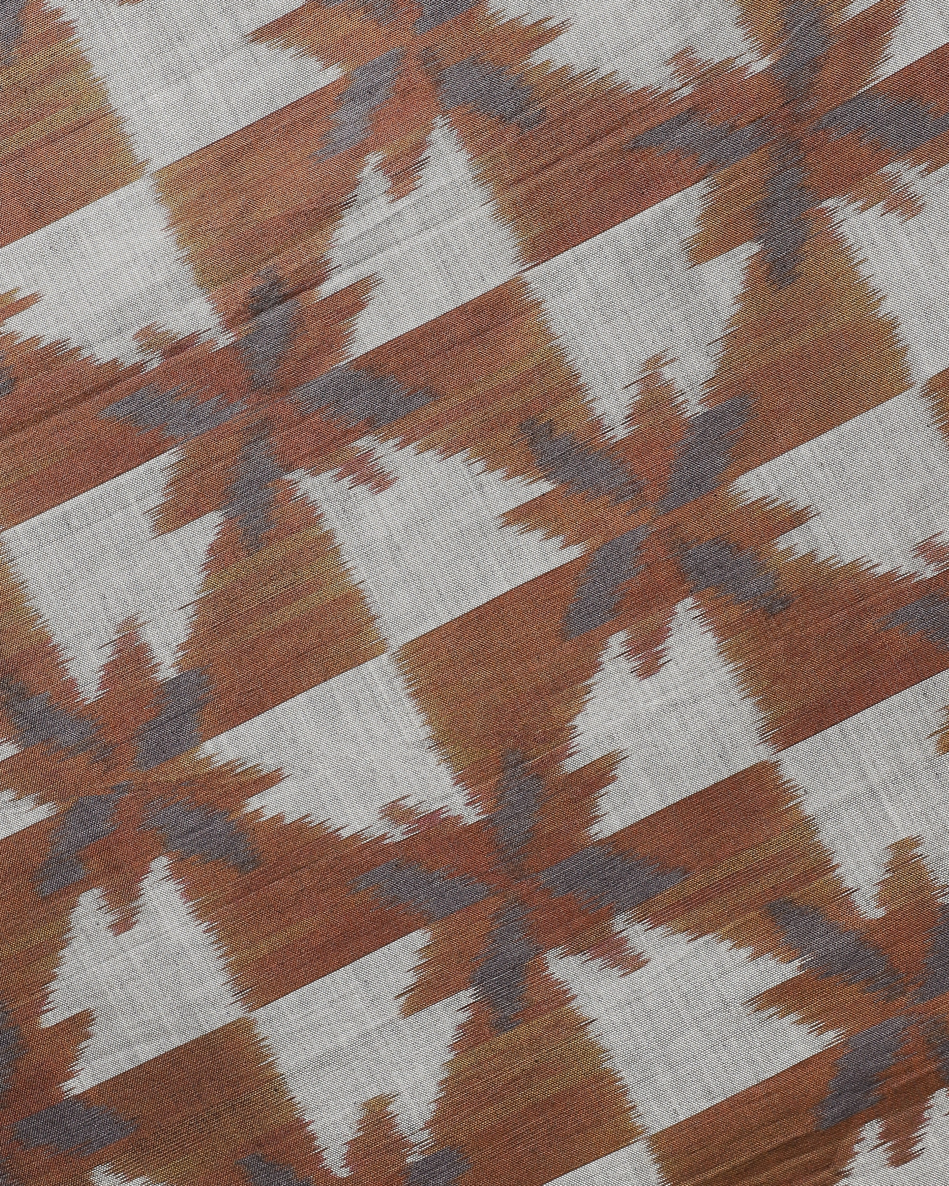 Maddalena Weft Ikat Cotton Silk Table Runner