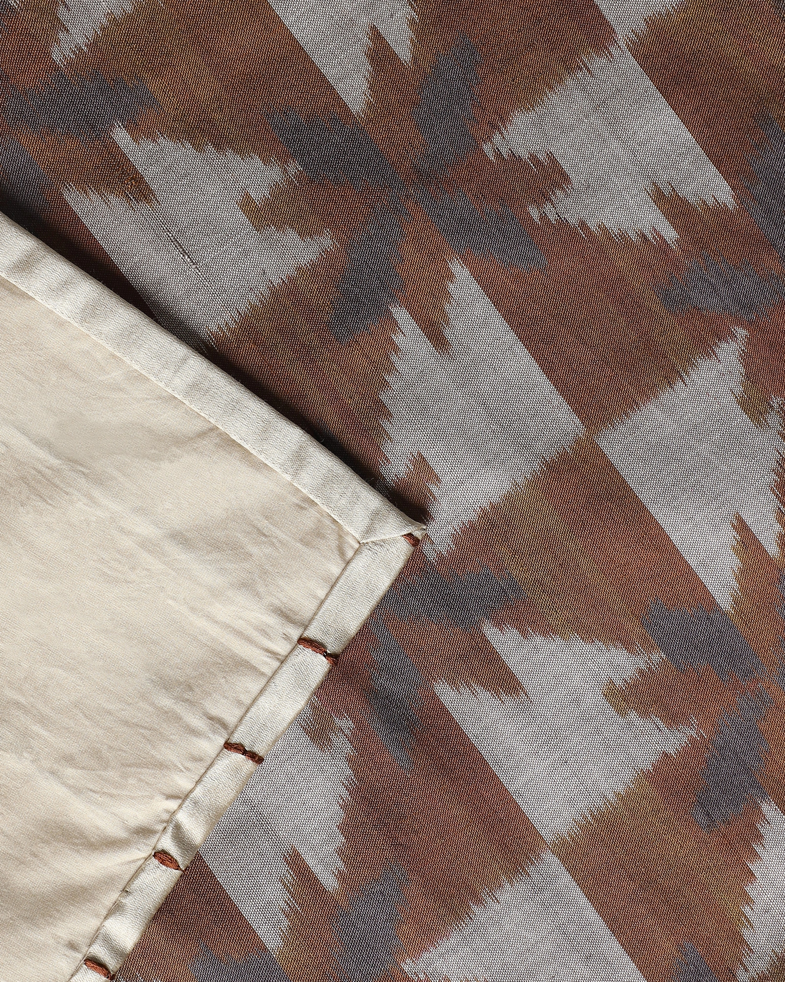 Maddalena Weft Ikat Cotton Silk Table Runner