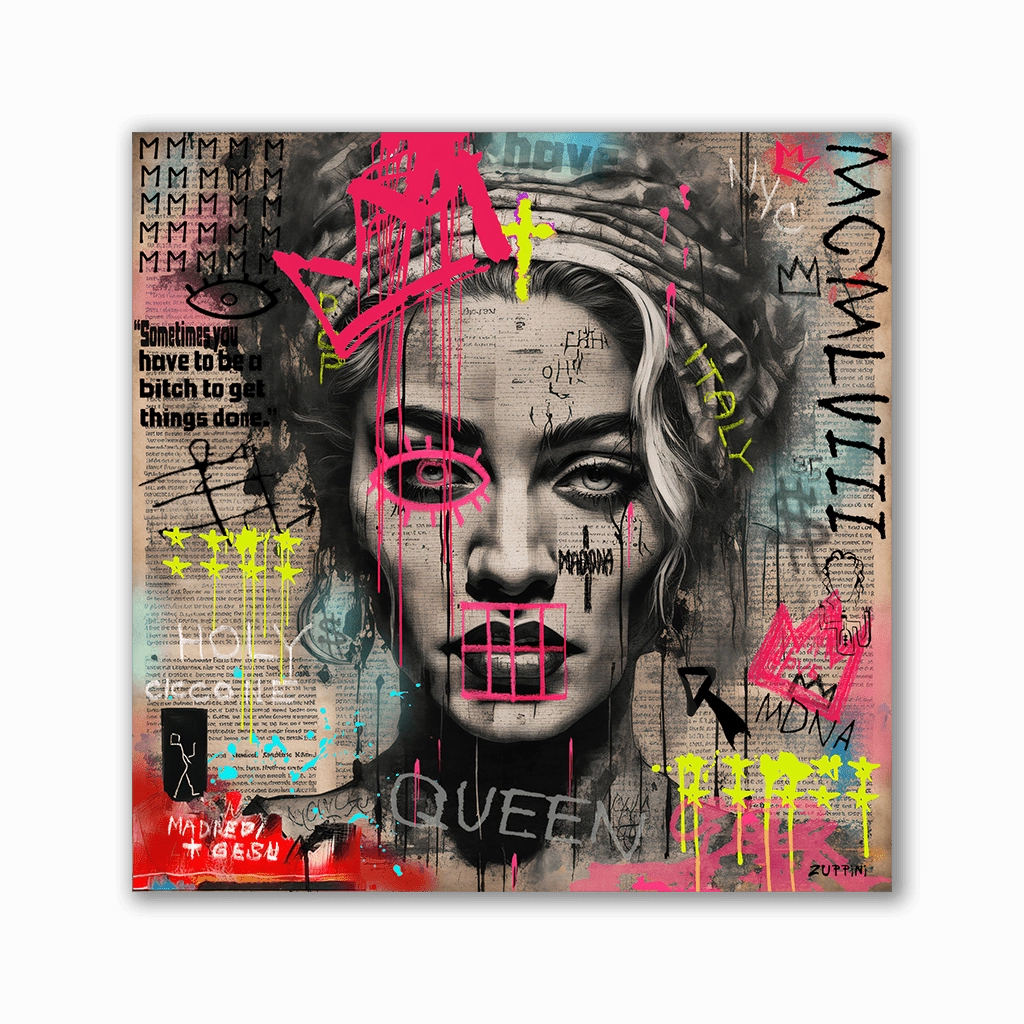Madona by Zuppini framed mural artwork