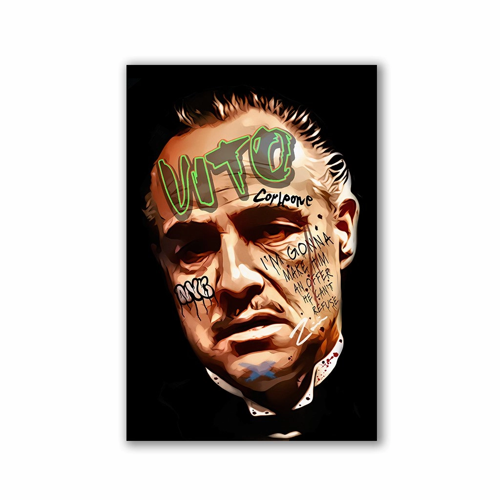 Mafia Boss by Zuppini framed mural artwork