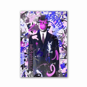 Magritte Style by RS Artist framed mural artwork