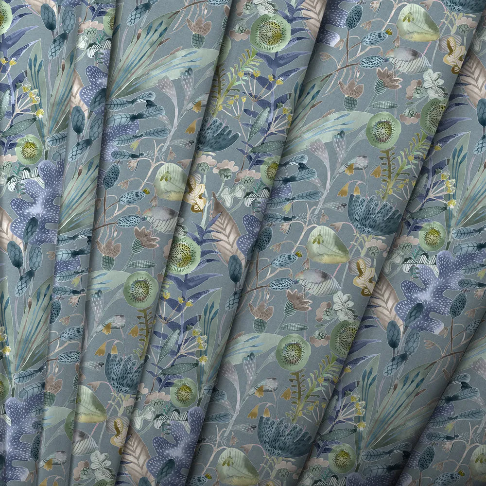 Maizey Printed Cotton Made to Measure Roman Blinds Cornflower