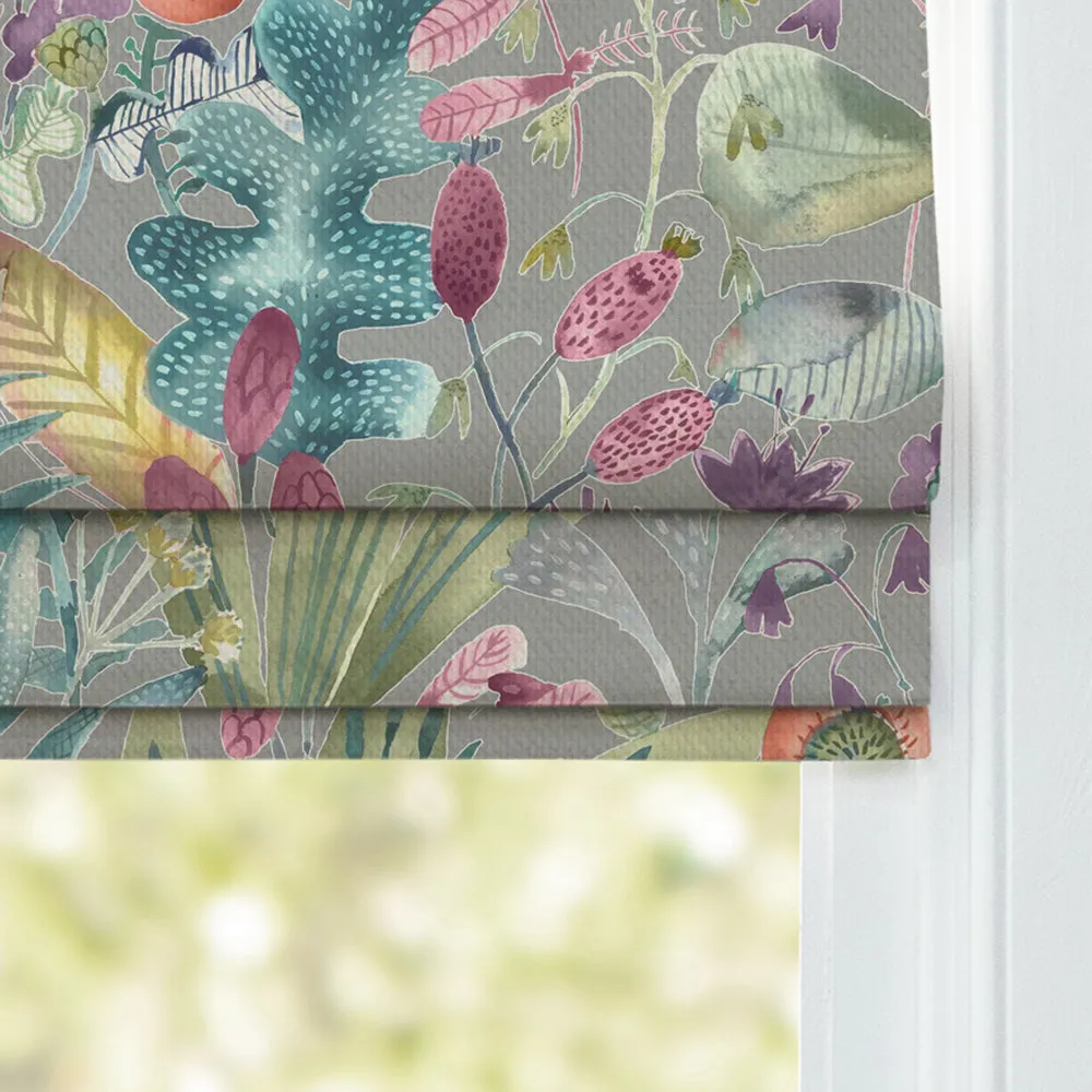 Maizey Printed Cotton Made to Measure Roman Blinds Persimmon