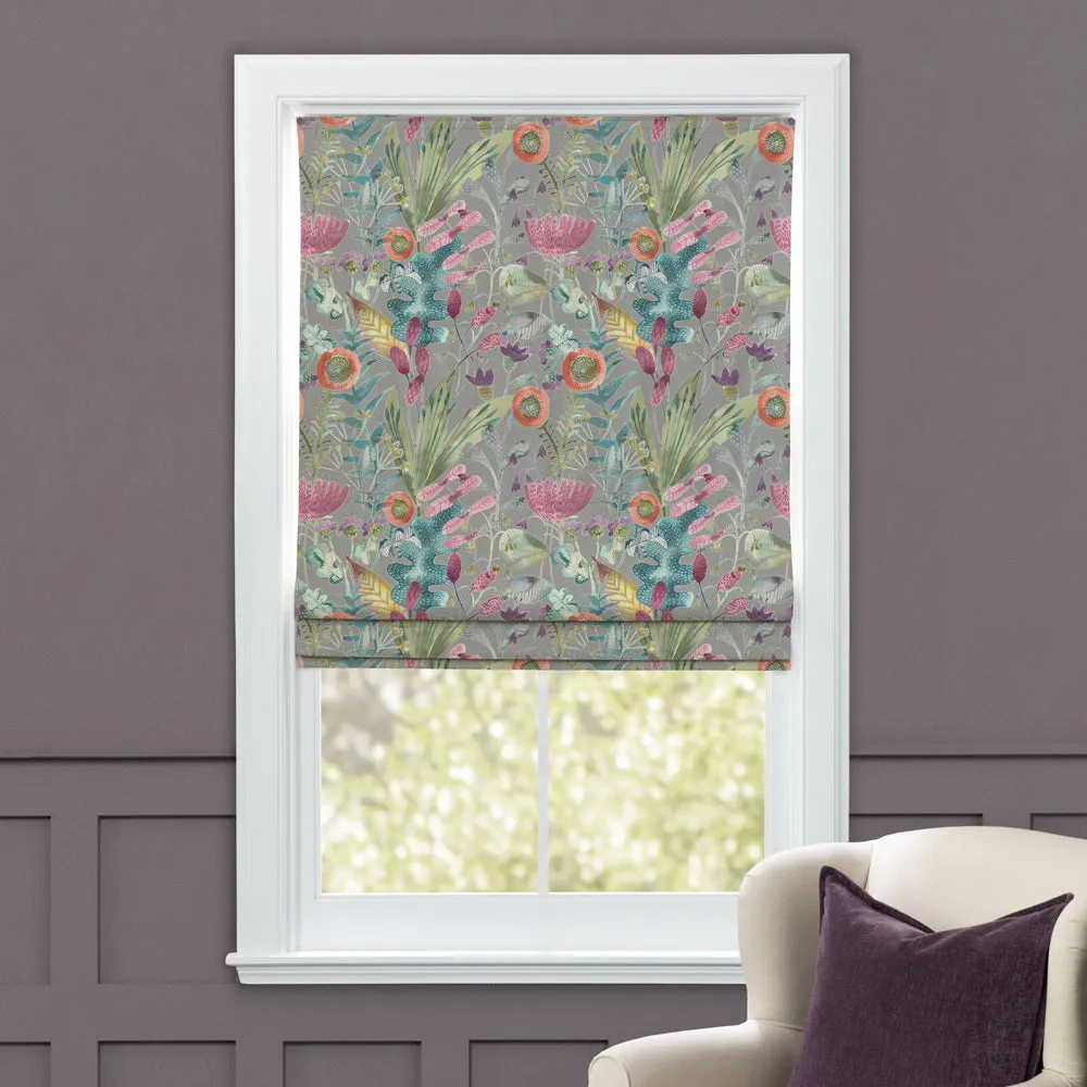 Maizey Printed Cotton Made to Measure Roman Blinds Persimmon