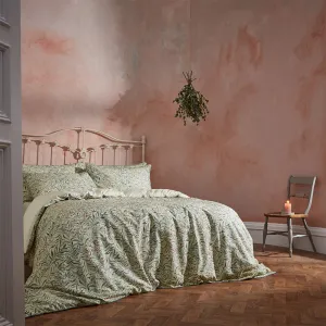 Malory Traditional Floral Printed Piped Duvet Cover Set Eucalyptus modern fashion rug  