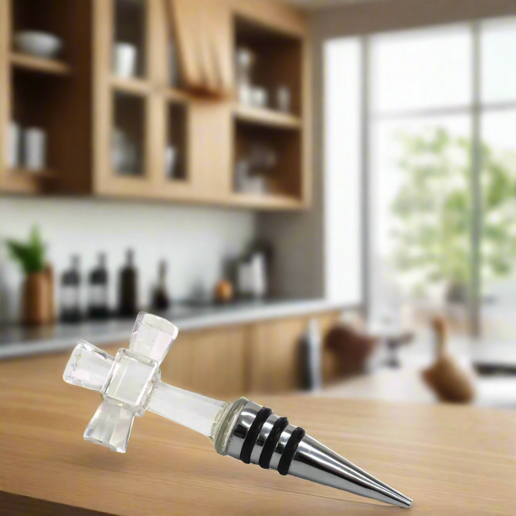 Maltese cross bottle stopper