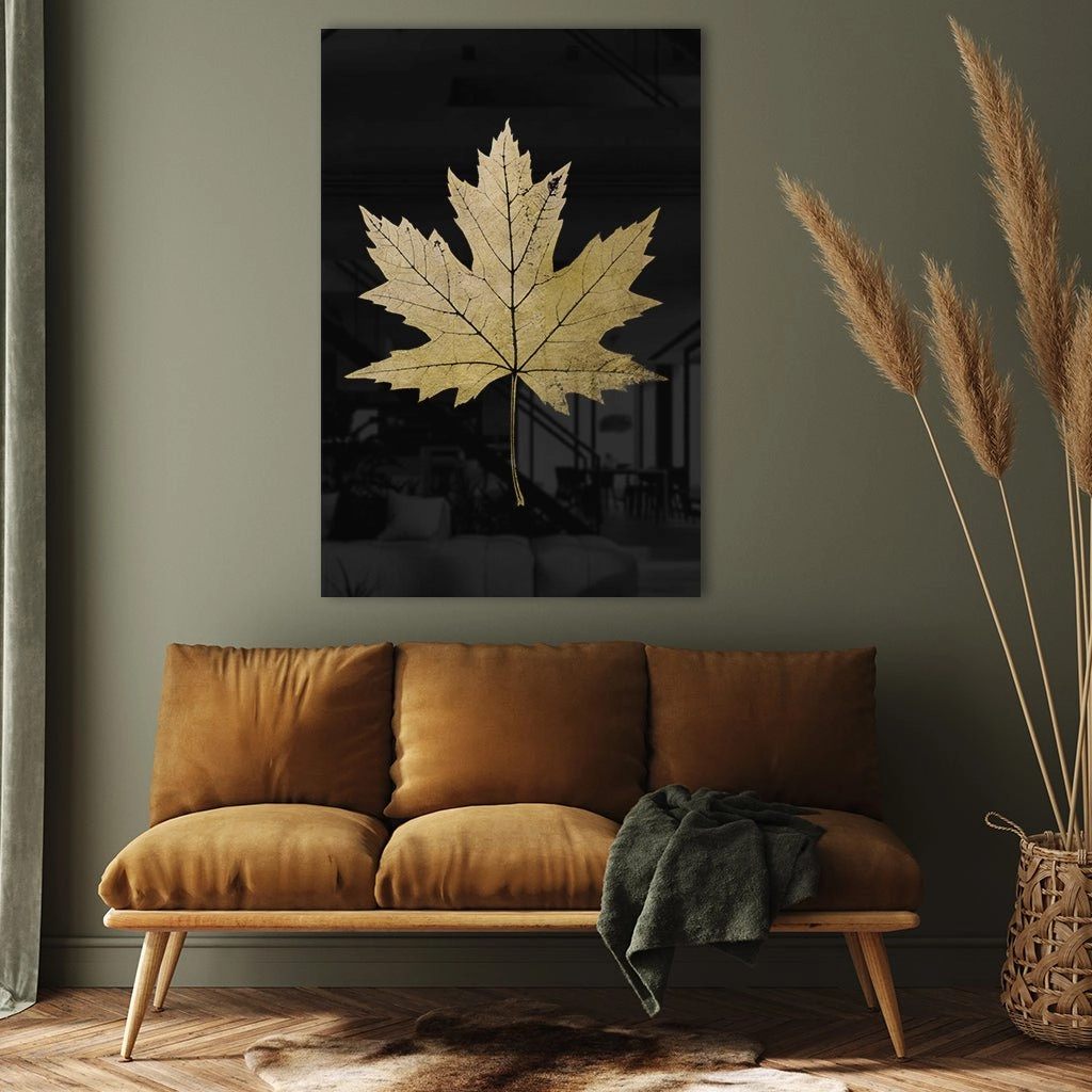 Maple Leaf Gold on Acrylic