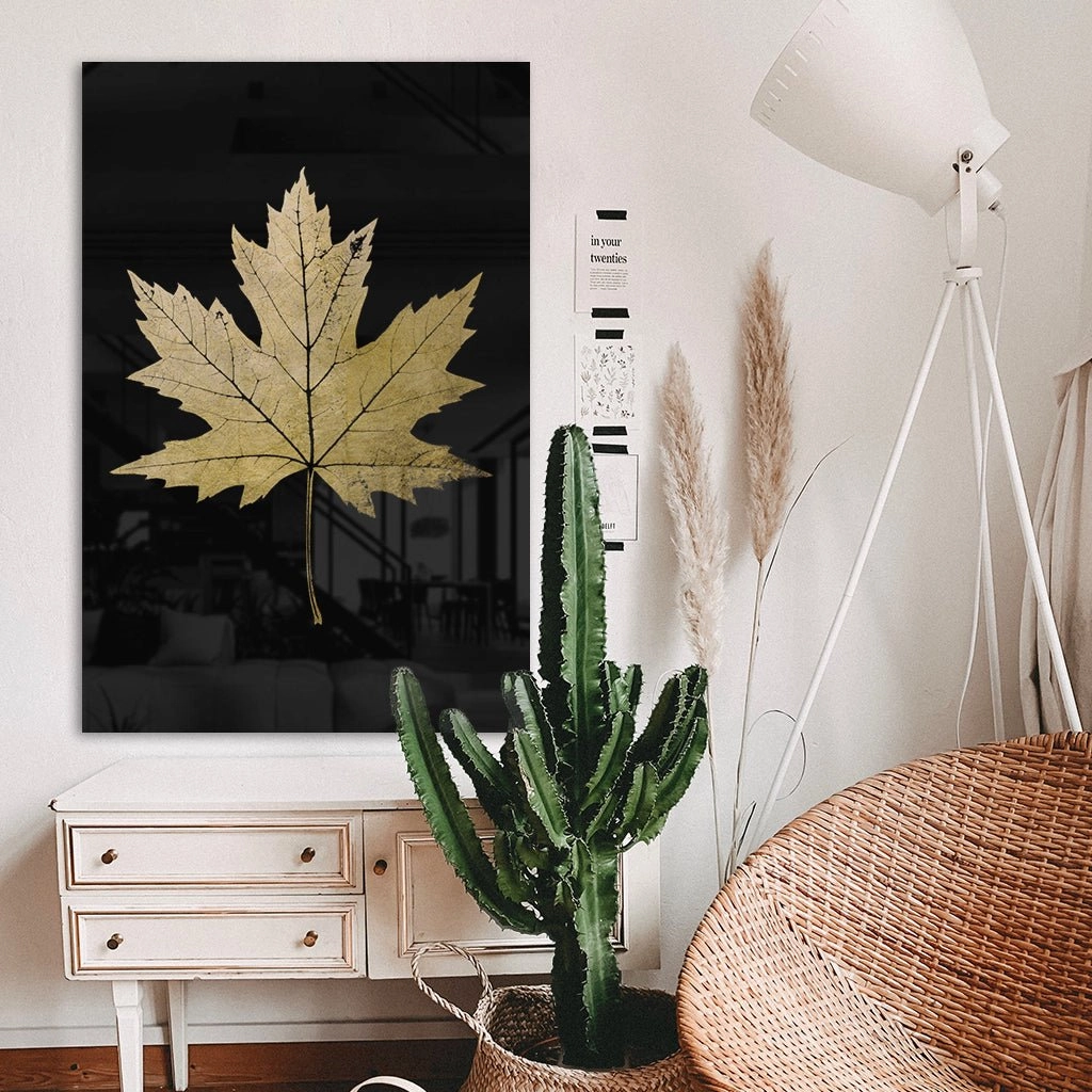 Maple Leaf Gold on Acrylic