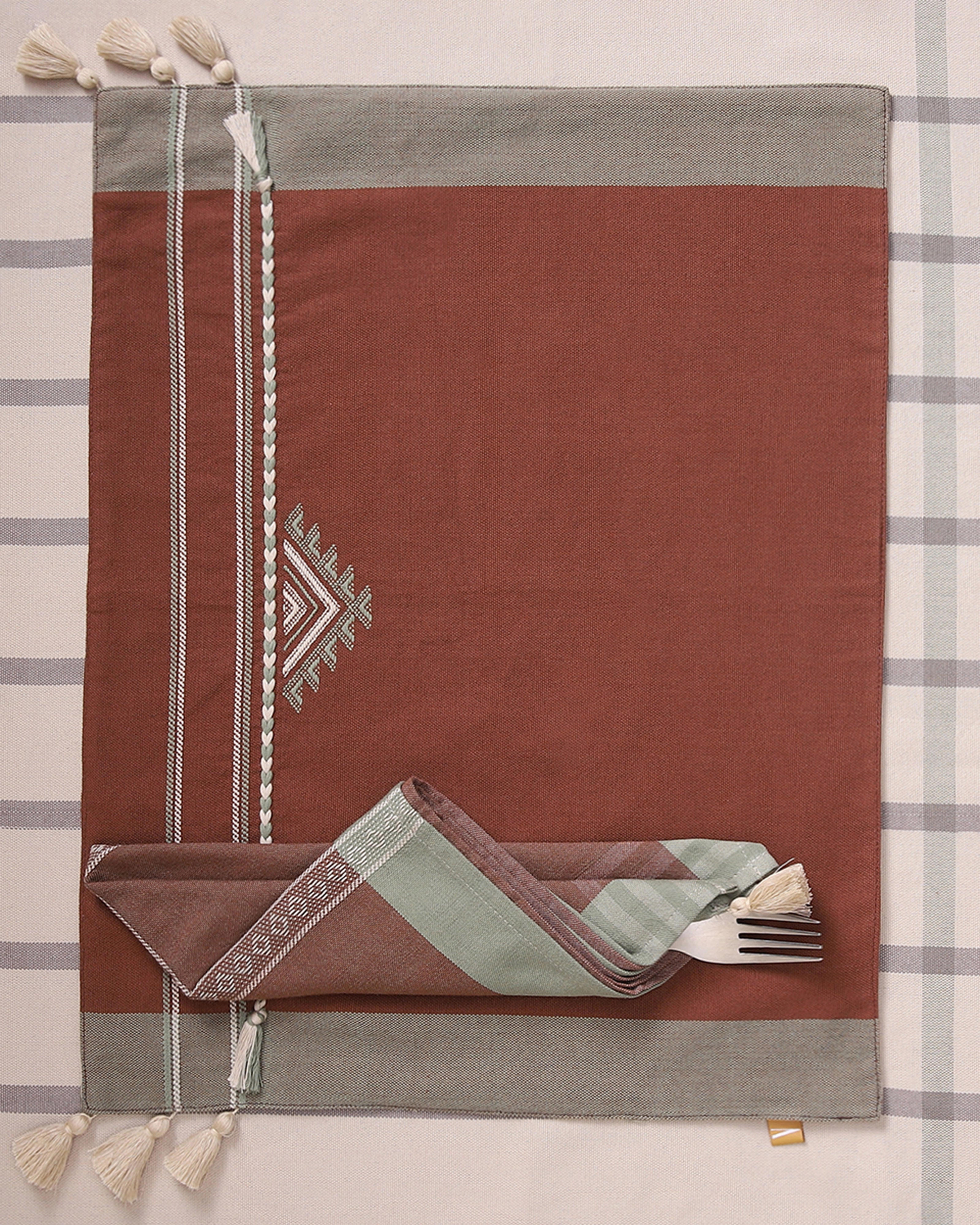 Marbella Extra Weft Cotton Table Napkins | Set of 6