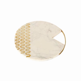 Marble Board With Brass Insert & Handle decorative home ornament