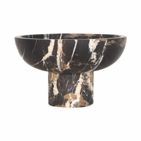 Marble Footed Bowl creative interior decor