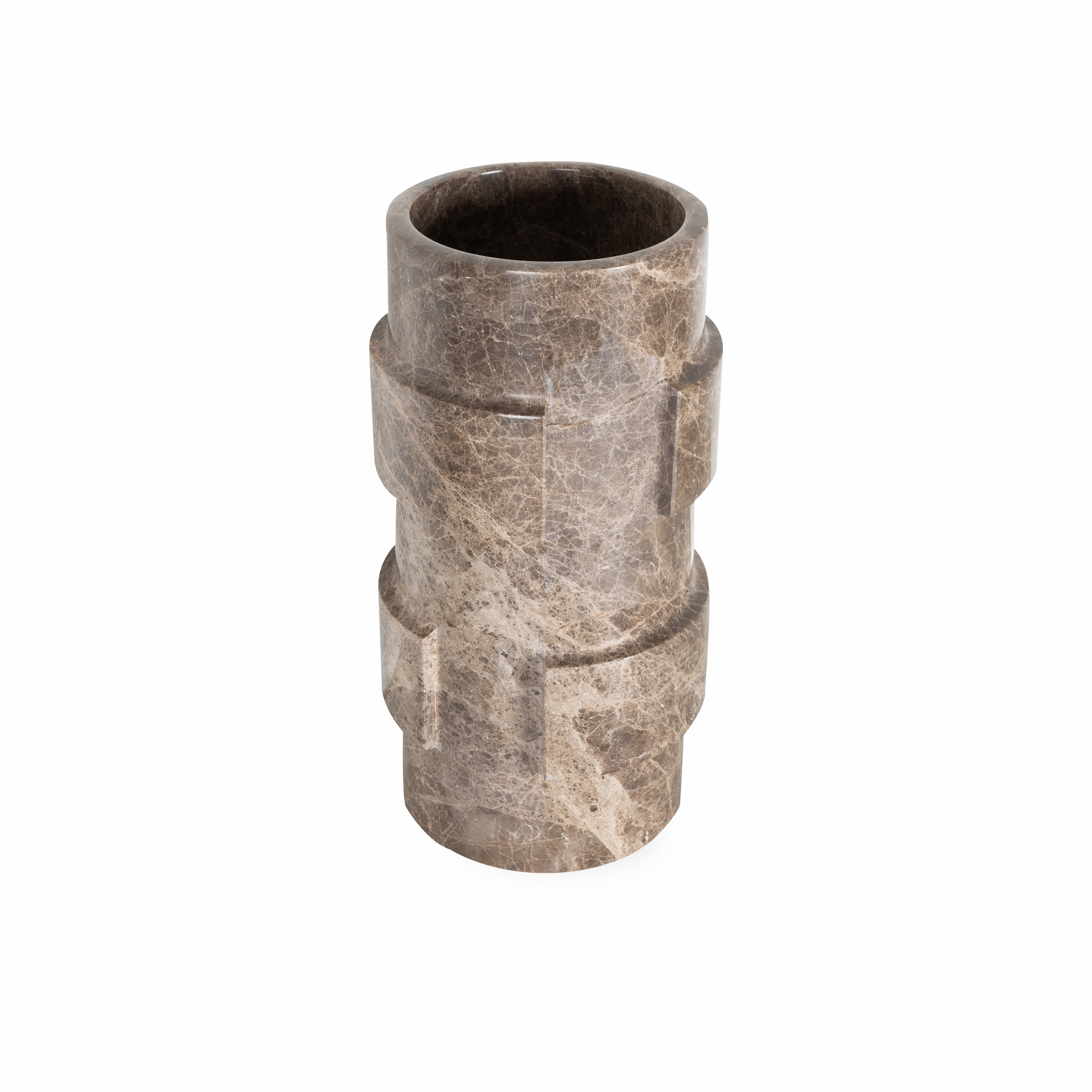 Marble Ridged Vase