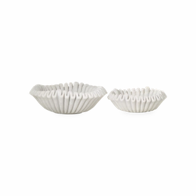 Marble Ruffle Bowl creative interior decor