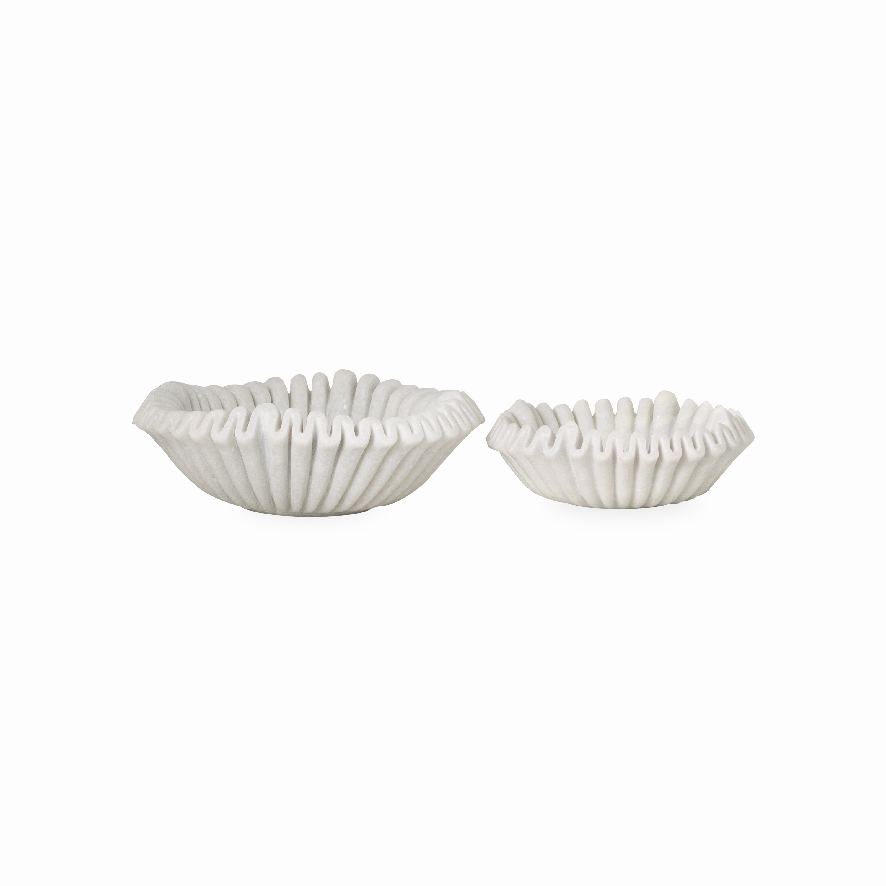 Marble Ruffle Bowl creative interior decor