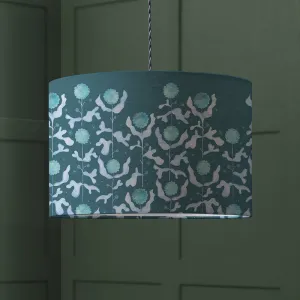 Mariani Eva Printed Lamp Shade Teal modern fashion rug  