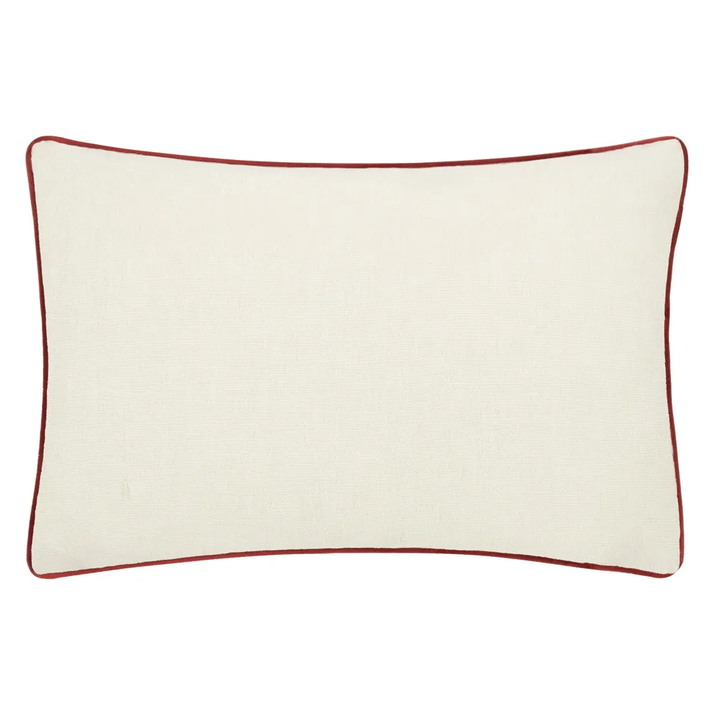 Marigold Embroidered Cushion Russet