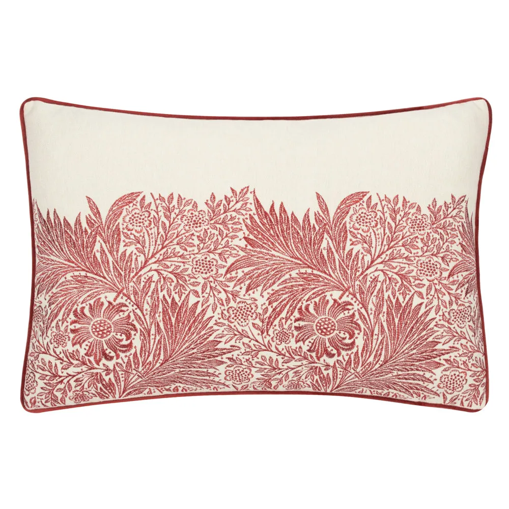 Marigold Embroidered Cushion Russet