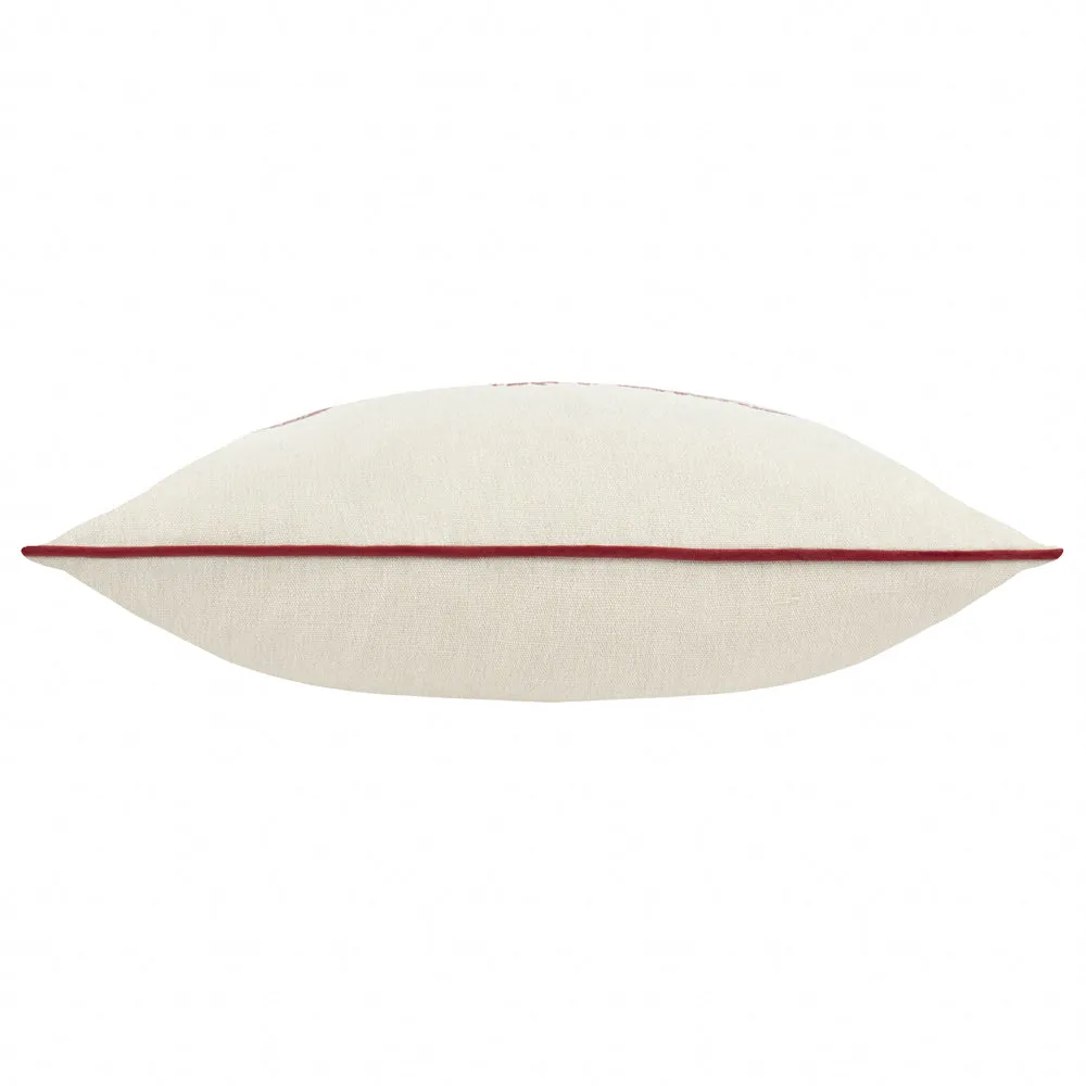 Marigold Embroidered Cushion Russet