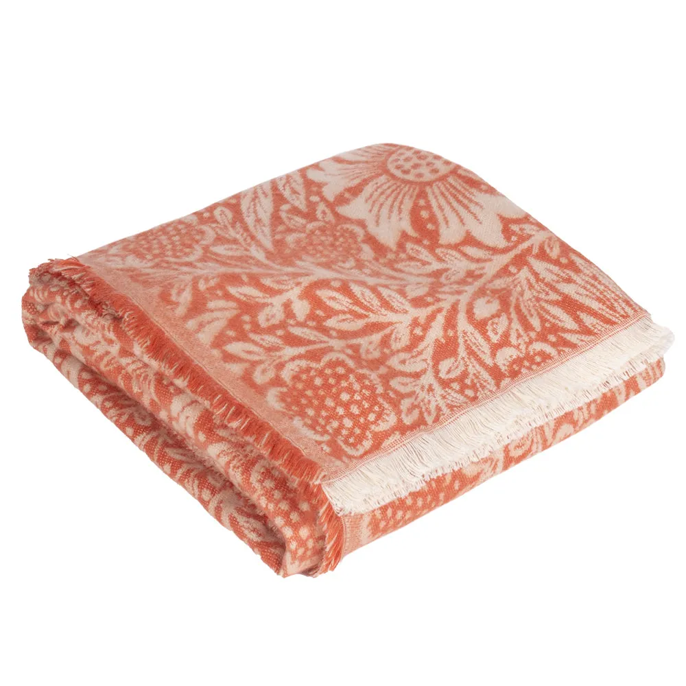 Marigold Jacquard Throw Russet
