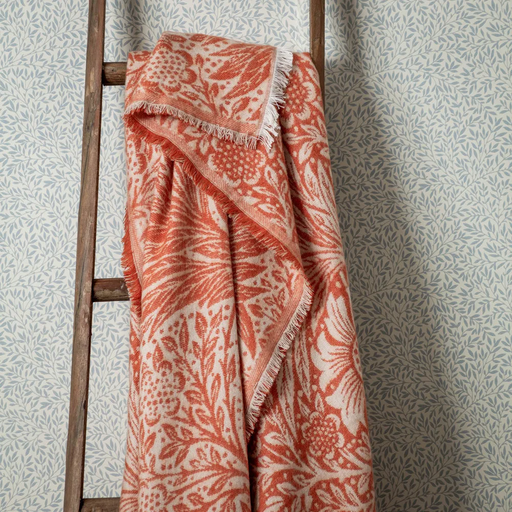 Marigold Jacquard Throw Russet modern fashion rug  