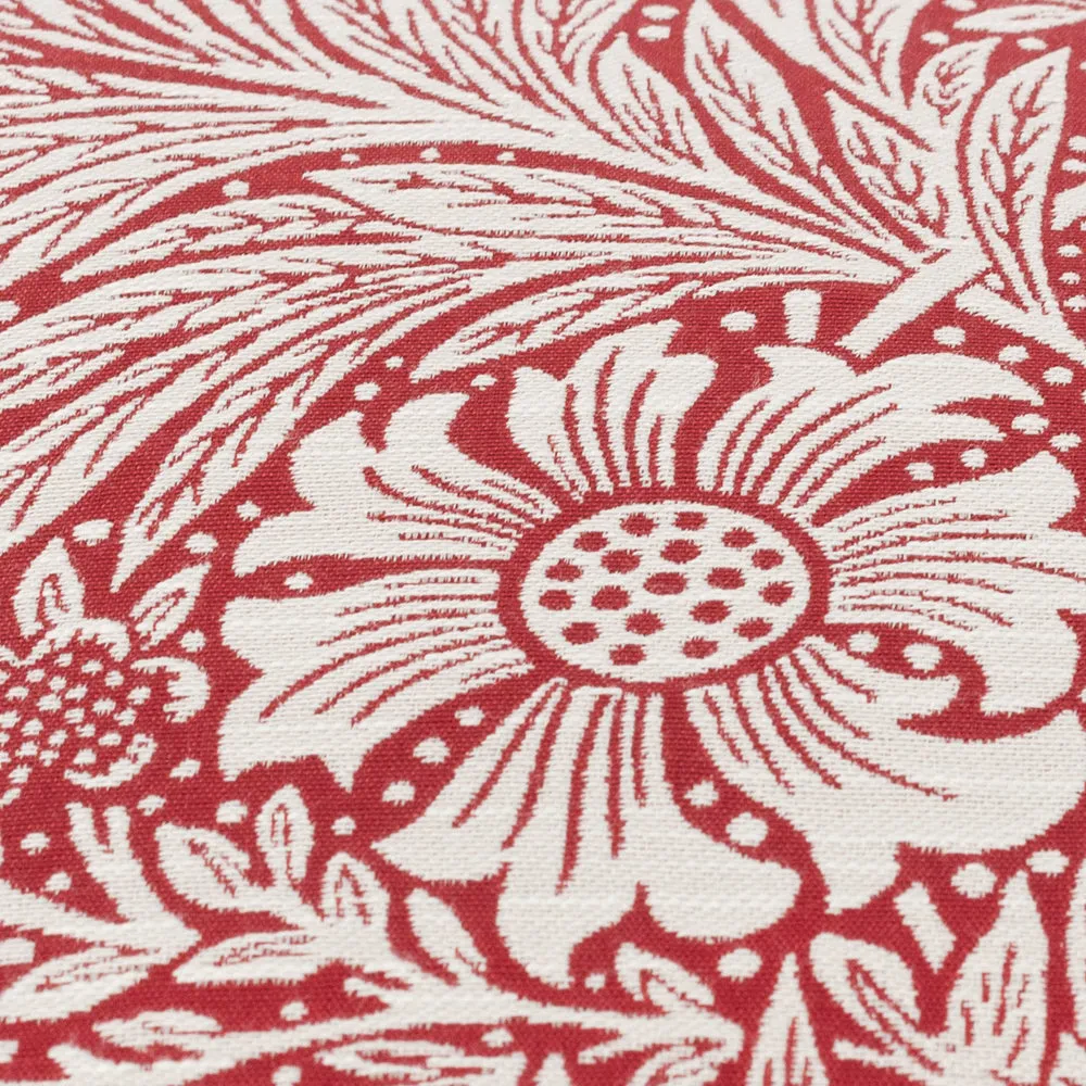 Marigold Piped Jacquard Cushion Russet